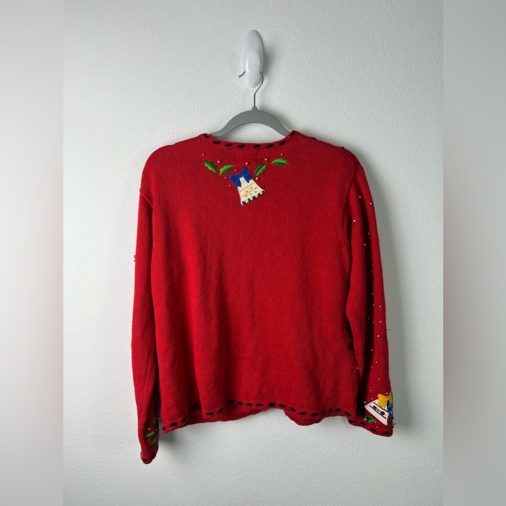 Designers Original Studio Christmas Holiday Sweater Cardigan - Picture 2 of 15